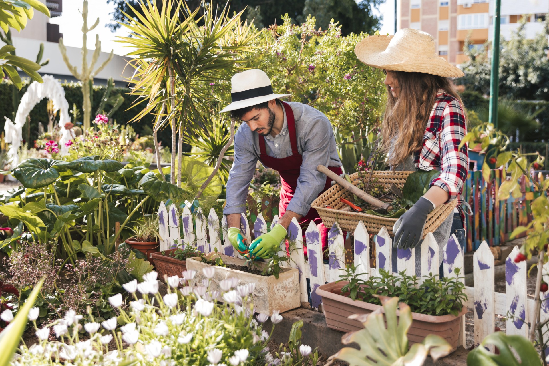 young-woman-looking-male-gardener-pruning-plant-garden (2).jpg
